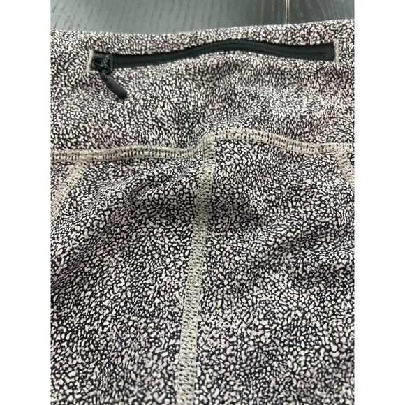 Lululemon Pace Rival Run Crop Sea Spray Alpine White Dark Chrome Black Size 4 - Picture 3 of 5